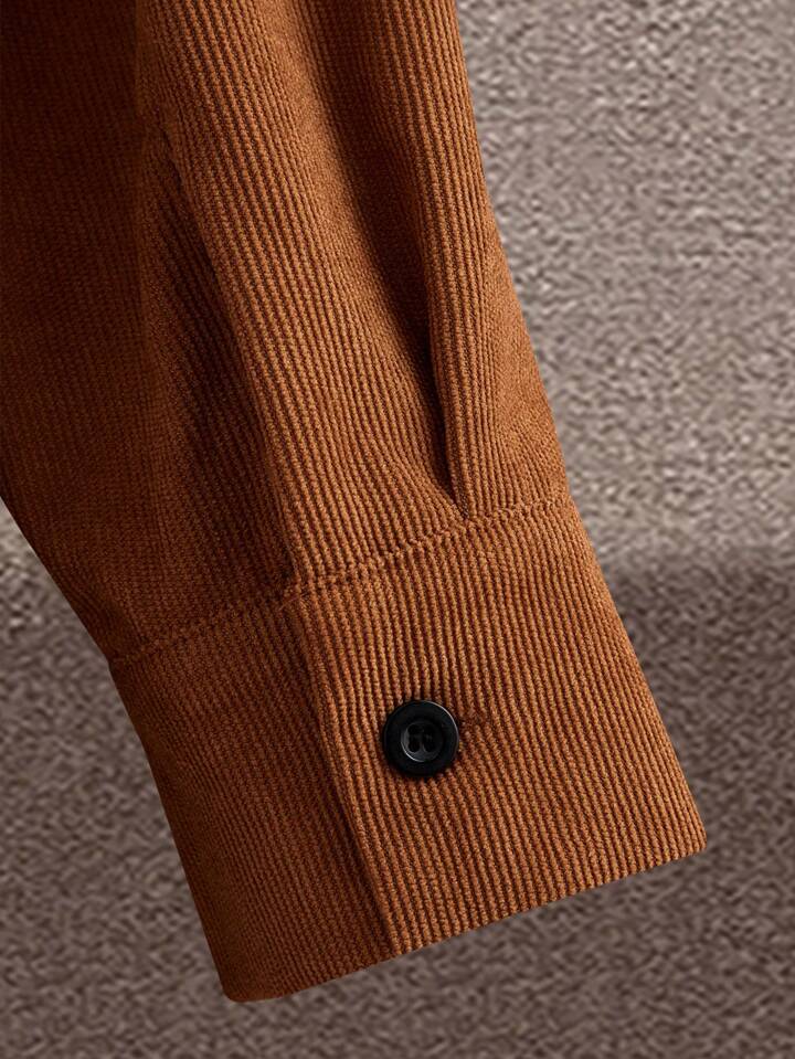 Guys Flap Pocket Button Front Shirt Without Tee