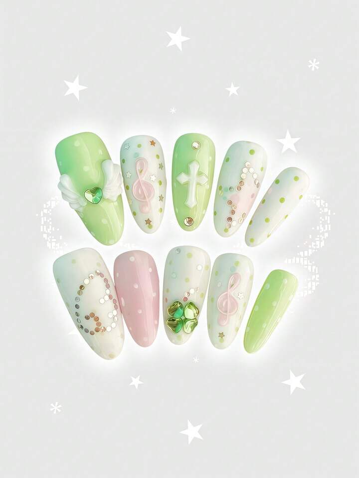 Anime Press On False Nails