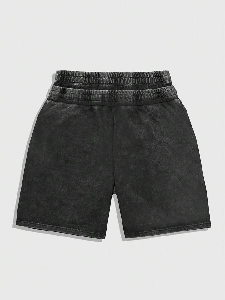 Men's Street Life Letter & Floral Print Drawstring Waist Pocket Casual Shorts