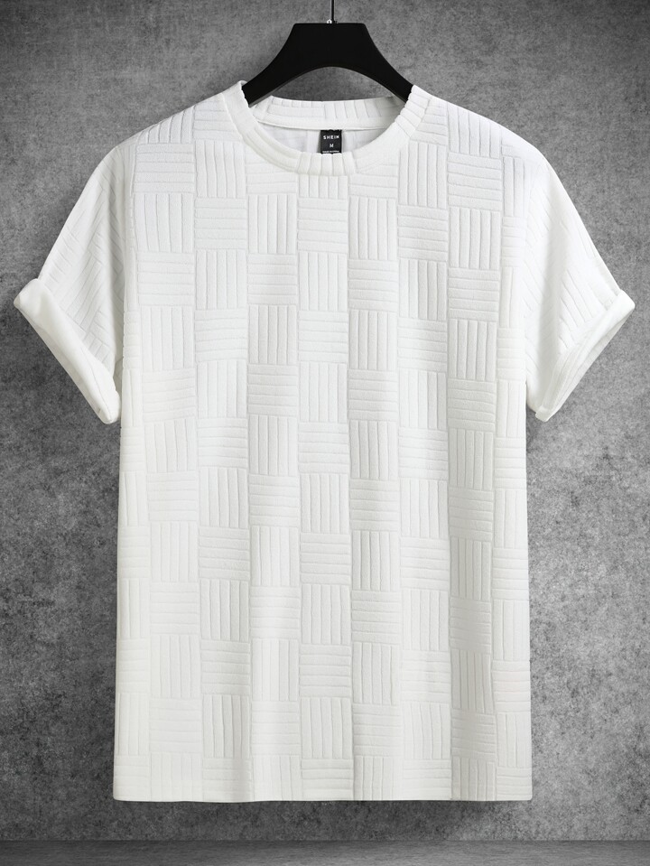 Guys Solid Round Neck Tee