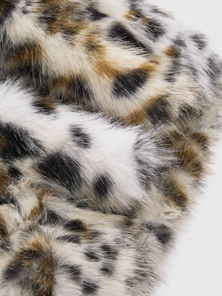 Kawaii Y2K Casual Home Leopard & Stripe Fuzzy Plus Size Women Shorts