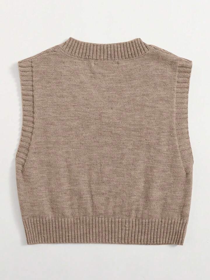 Cable Knit Sweater Vest