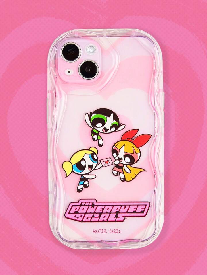 The Powerpuff Girls | ROMWE 1pc Letter Cartoon Graphic TPU Phone Case Compatible With IPhone