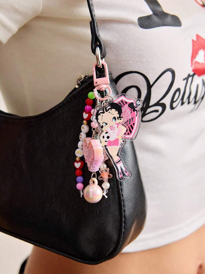 Betty Boop | ROMWE Cute Cartoon Figure Acrylic Keychain