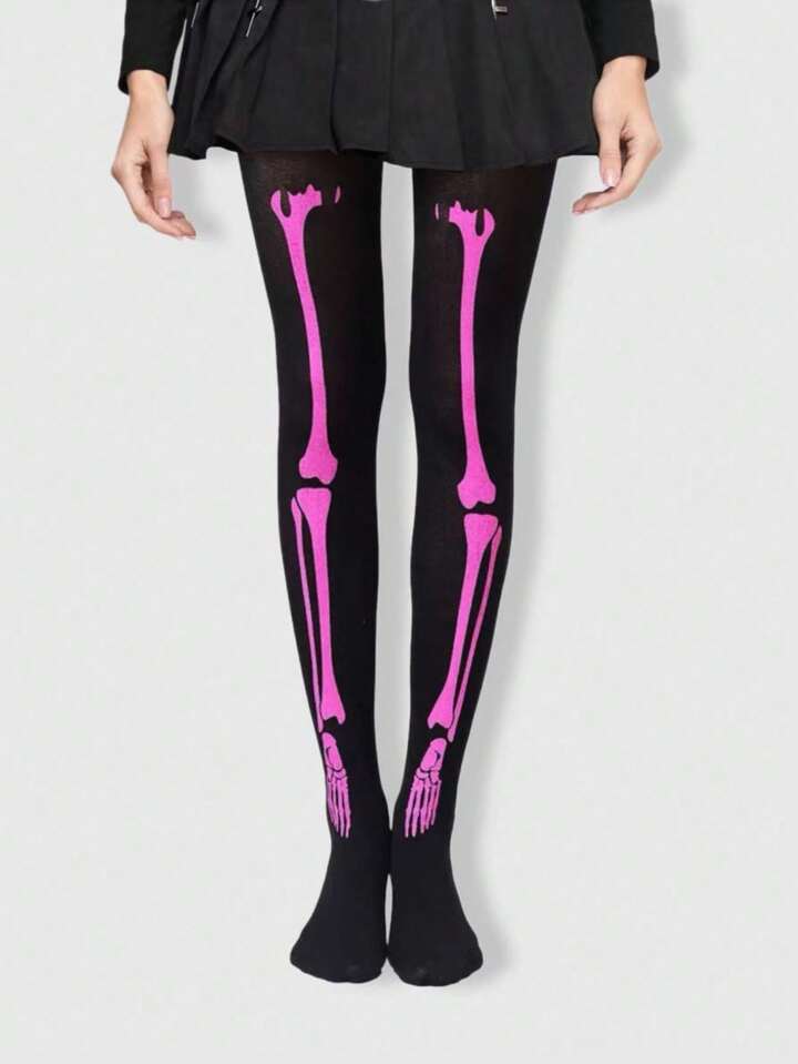 Grunge Punk 1pc Halloween Women High Elasticity Tights/Pantyhose/Leggings