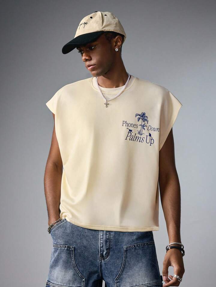 The White Lotus Men's Street Life Summer Vacation Tropical & Letter Graphic Loose Fit Tank Top 5 The White Lotus Men's Street Life Summer Vacation Tropical & Letter Graphic Loose Fit Tank Top