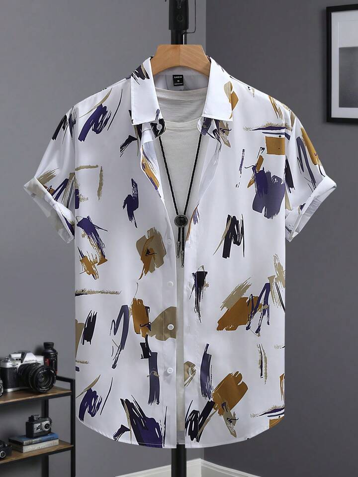 Guys Random Print Shirt Without Tee