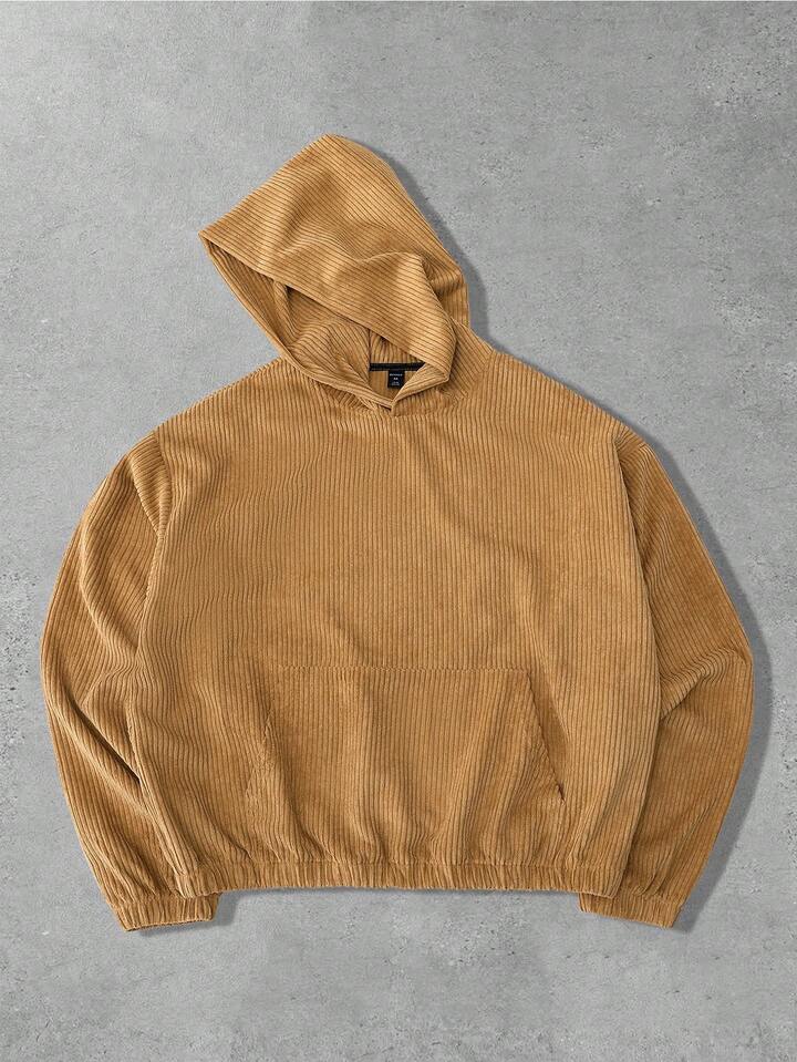 Casual Men's Ribbed Texture Fabric Hoodie Sweatshirt, Suitable For Autumn/Winter 4 Casual Men's Ribbed Texture Fabric Hoodie Sweatshirt, Suitable For Autumn/Winter