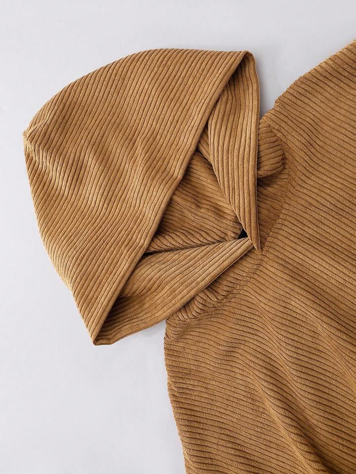 Casual Men's Ribbed Texture Fabric Hoodie Sweatshirt, Suitable For Autumn/Winter 5 Casual Men's Ribbed Texture Fabric Hoodie Sweatshirt, Suitable For Autumn/Winter