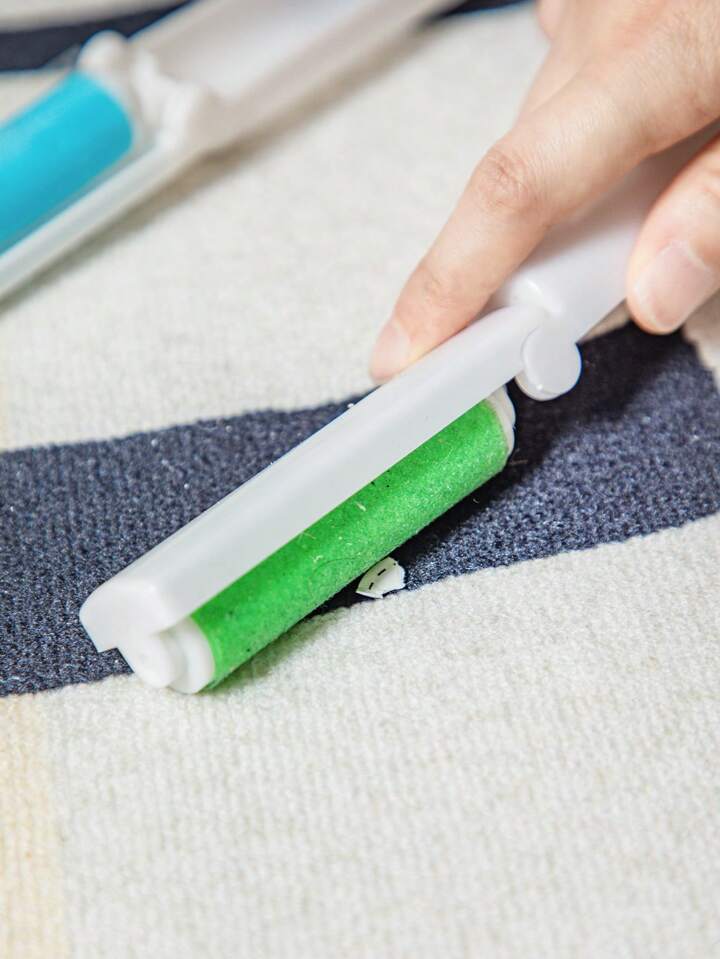 1pc Collapsible PP Lint Roller,Daily Solid Hair Removal Lint Roller For Furniture Clothing
