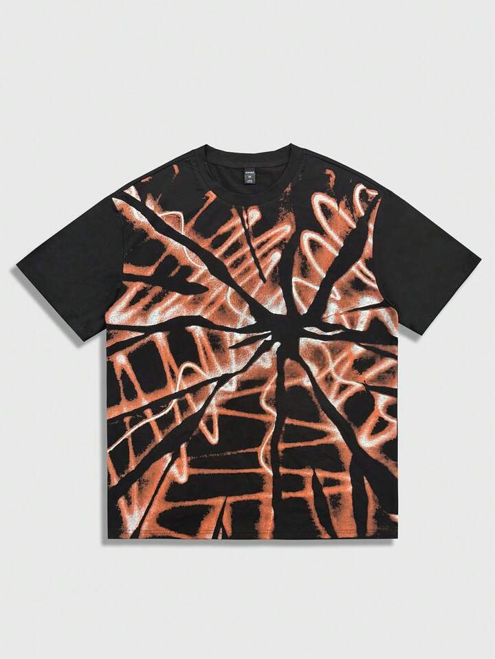 Street Life Men's Printed Crew Neck Short Sleeve T-Shirt