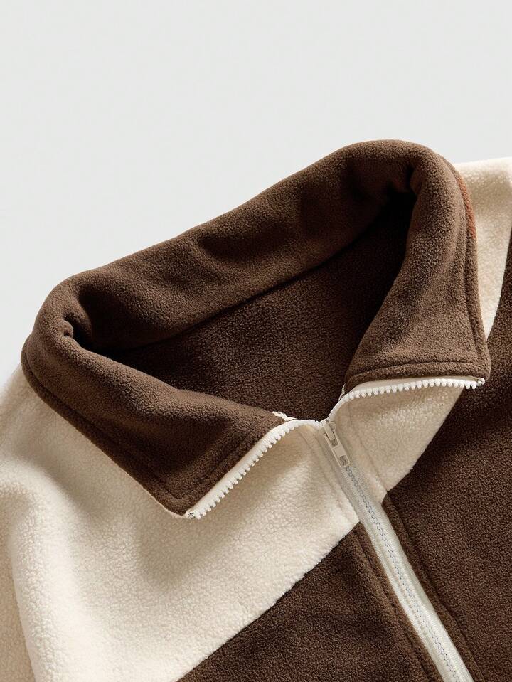 Men's Casual Colorblock Patchwork Sweatshirt, Autumn/Winter, Long Sleeve Top 3 Men's Casual Colorblock Patchwork Sweatshirt, Autumn/Winter, Long Sleeve Top