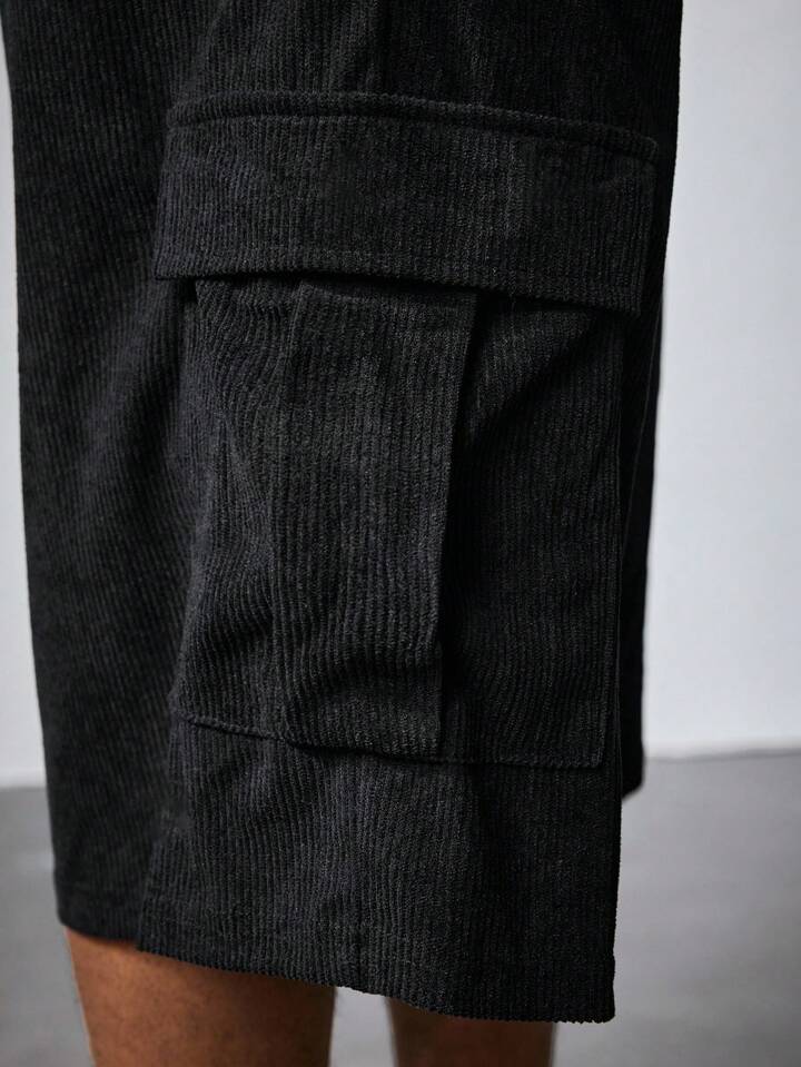 Men's Solid Color Pocket Loose Spring/Summer Casual Shorts