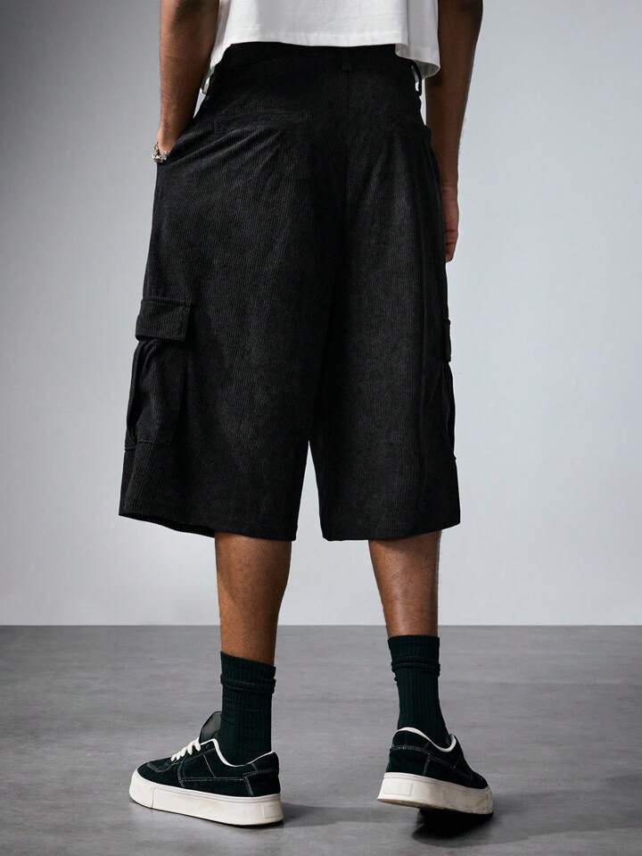 Men's Solid Color Pocket Loose Spring/Summer Casual Shorts