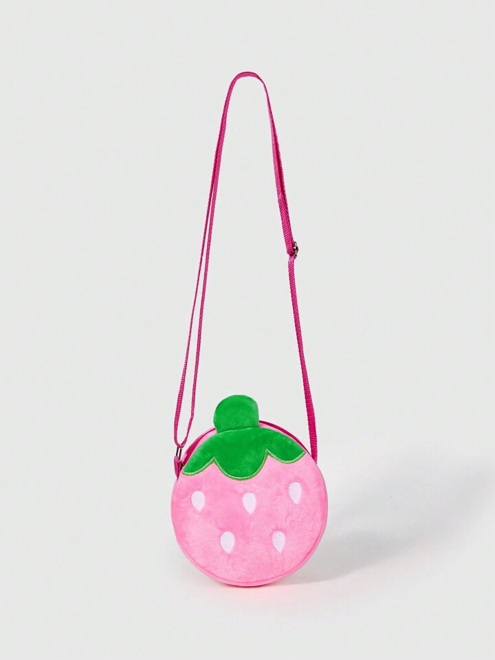 Kawaii Strawberry Plush Women's Crossbody Shoulder Bag, & Cute Strawberry Purse Valentines, Perfectly Matching With Fall Outfits Women , Pink , Cute , Summer