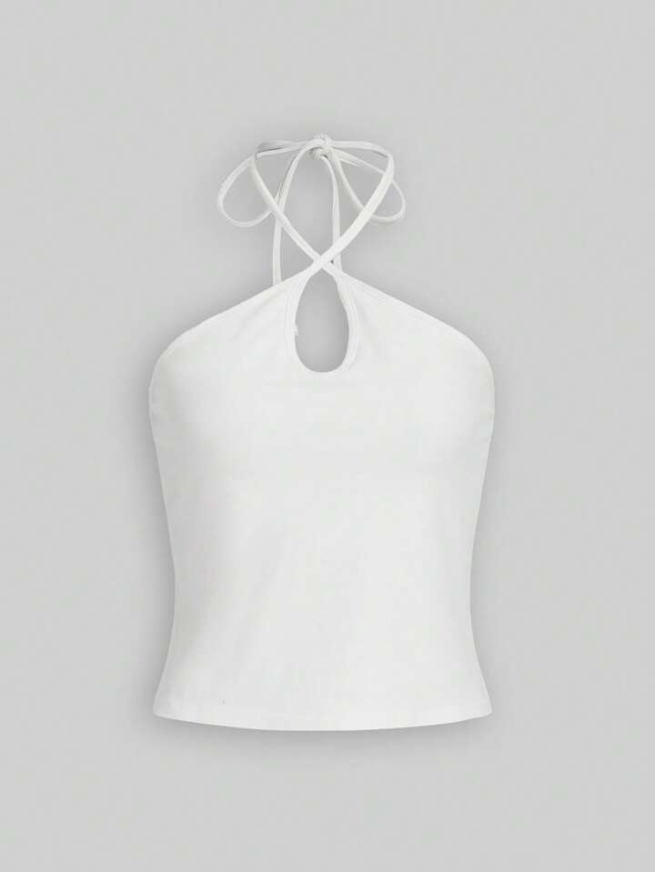 Solid Halter Top