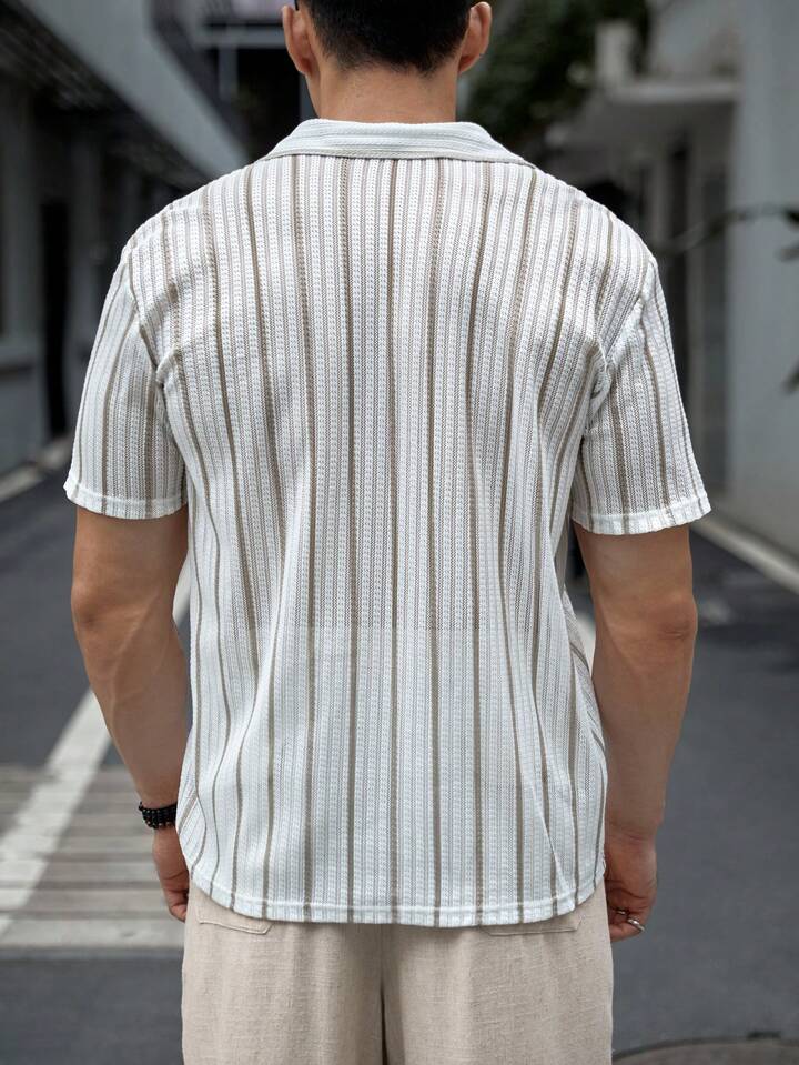 Guys Striped Print Shirt