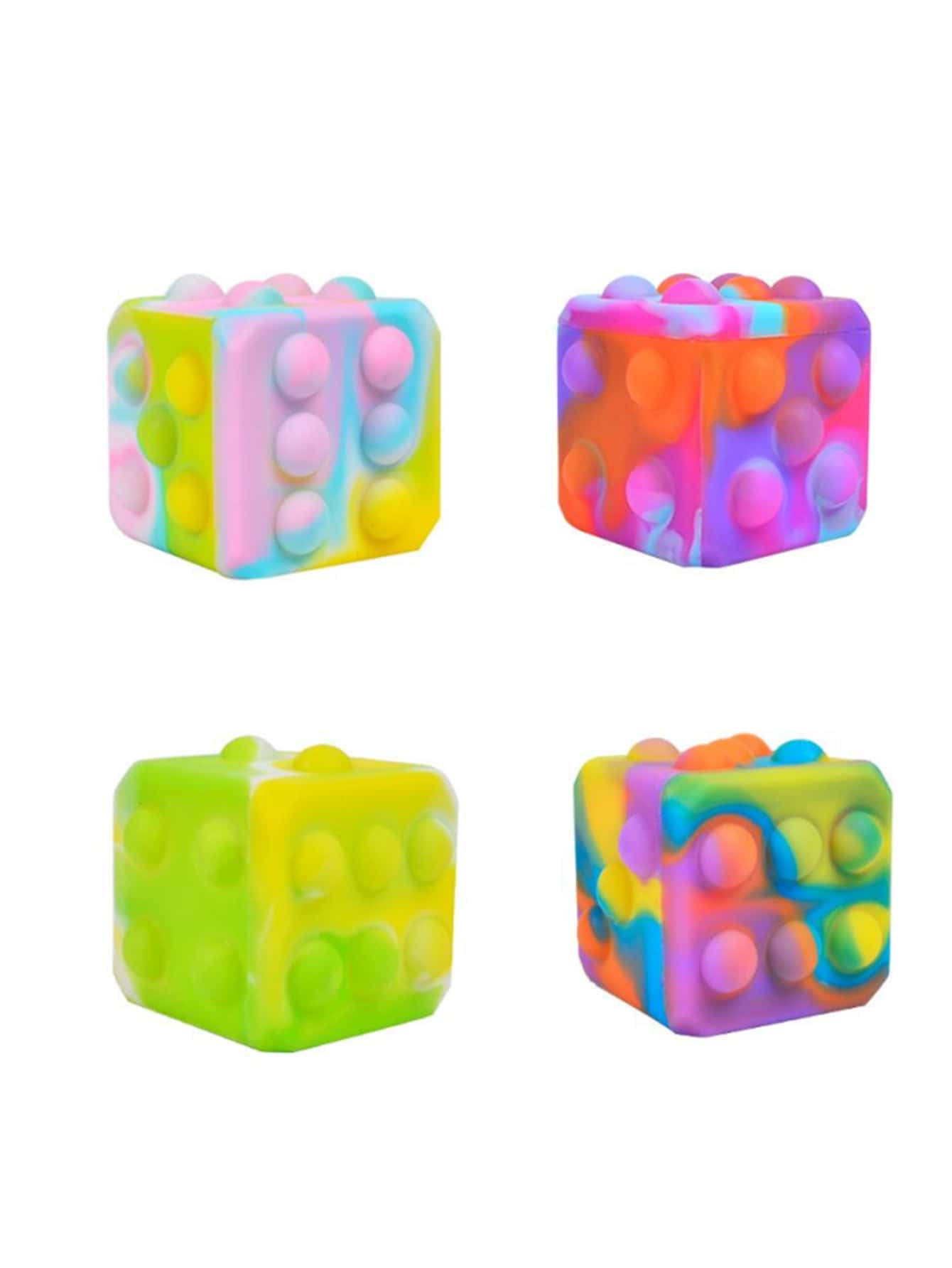 1pc Cube Shaped Random Squeeze Toy