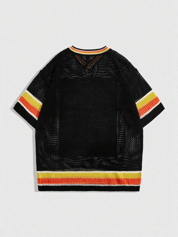 Prep Men's Sports Street Y2K Jersey Knit Short Sleeve Top