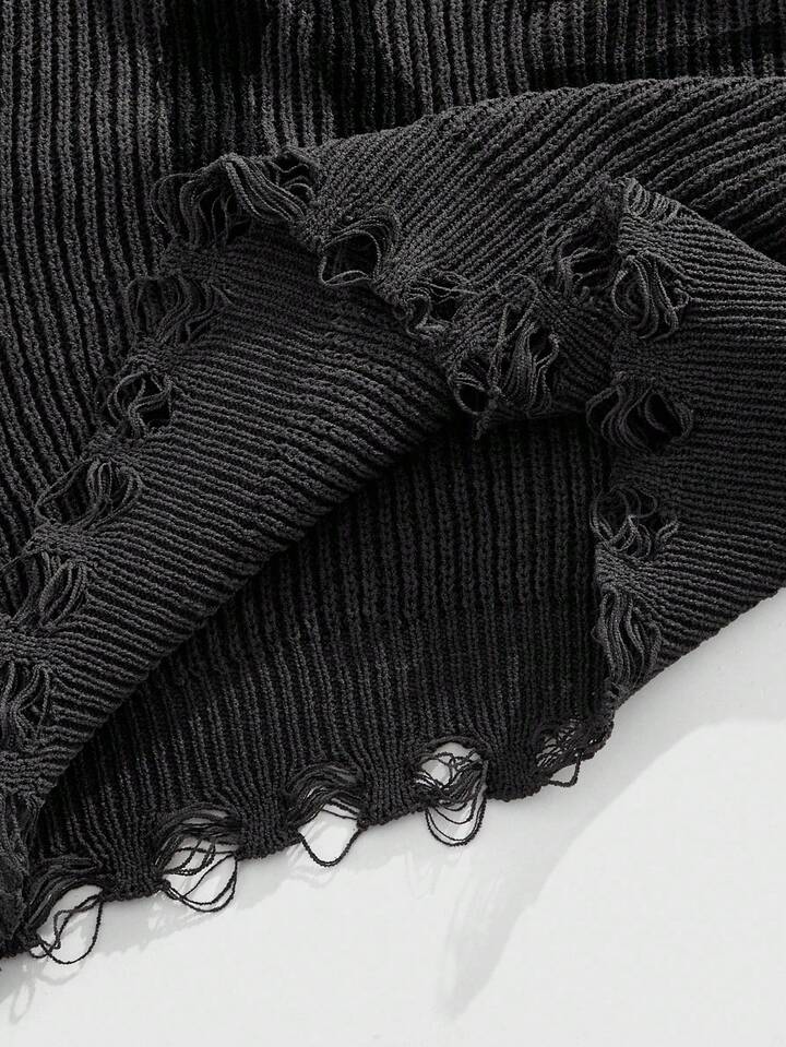 Friday the 13th X ROMWE Men's Crew Neck Horror Movie Pattern Knit Sweater, Dark & Cool, Fall Winter 7 Friday the 13th X ROMWE Men's Crew Neck Horror Movie Pattern Knit Sweater, Dark & Cool, Fall Winter