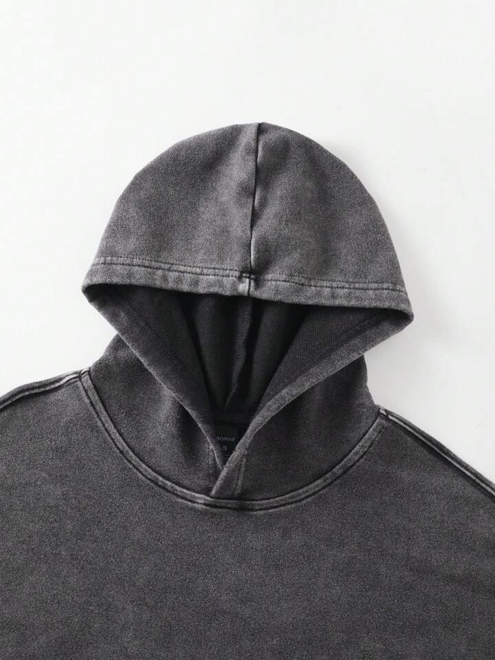Beetlejuice | ROMWE Men Spider Web Print Oversized Cotton Hoodie With No Pockets, Halloween 4 Beetlejuice | ROMWE Men Spider Web Print Oversized Cotton Hoodie With No Pockets, Halloween