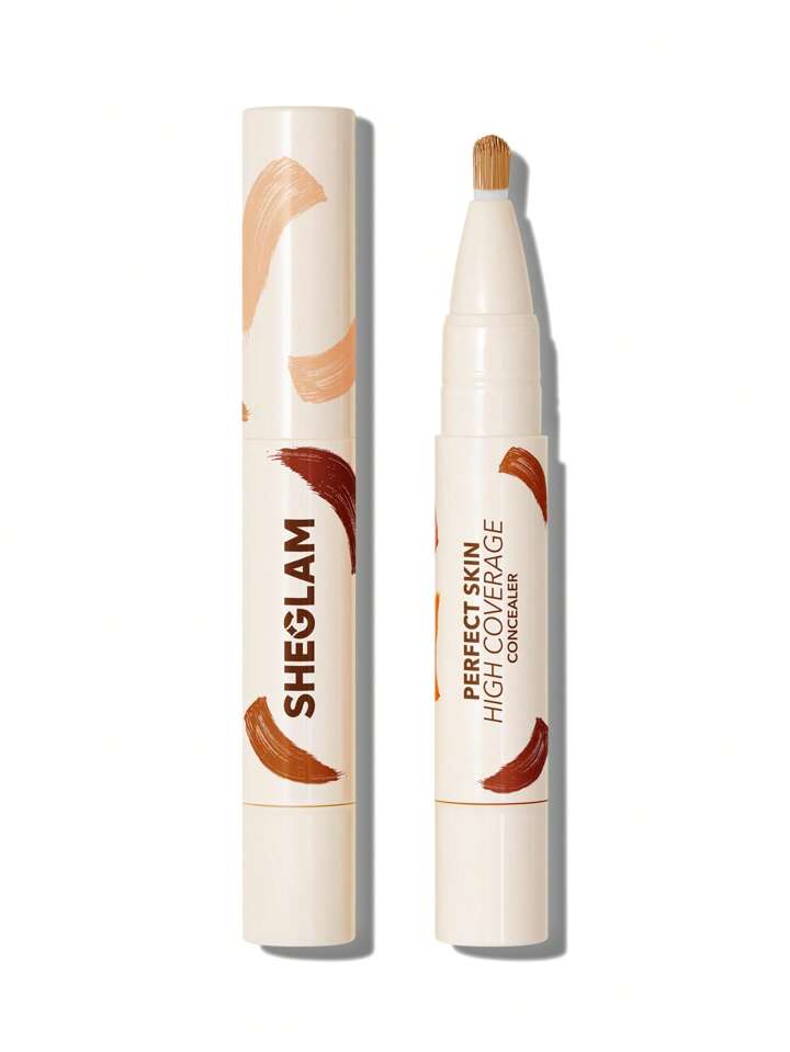 Perfect Skin High Coverage Concealer-Golden 20 Shades Liquid Concealer Brush Moisturizing Weightless All-Day Hydrate Concealer Makeup Brand Beauty Makeup Face Paint Cosmetic For Women Girls Perfect For Winter Spring Ideal For Y2K Fancy Fashion Suitable For Birthday Gift Party Ready Best Color