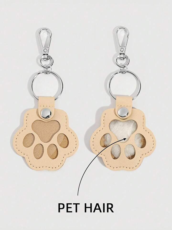 Kawaii 1pc Colorful Beaded Heart Decor, 1pc Beige Pet Memorial Keychain, 1pc Cute Cat Paw Print Bag Charm 2 Kawaii 1pc Colorful Beaded Heart Decor, 1pc Beige Pet Memorial Keychain, 1pc Cute Cat Paw Print Bag Charm