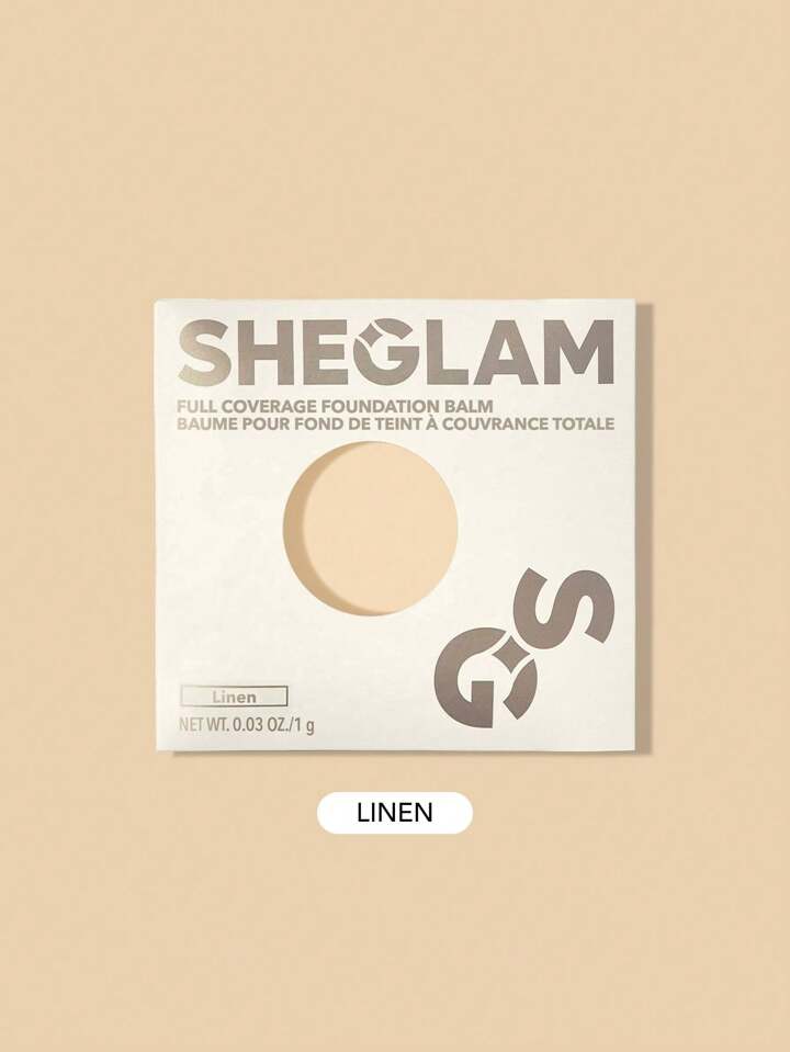 Full Coverage Foundation Balm Sample-Linen Brand Beauty Makeup Face Paint Cosmetic For Women Girls Perfect For Winter Spring Ideal For Y2K Fancy Fashion Suitable For Birthday Gift Party Ready Best Color