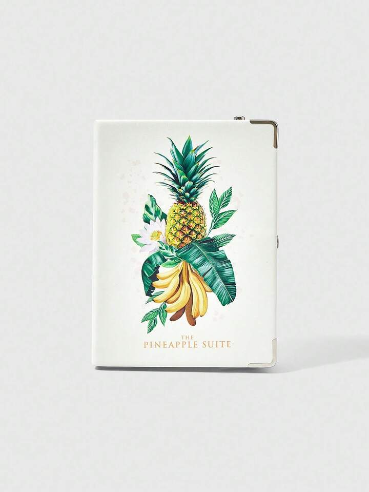 The White Lotus Tropical Fruit Print Chain Linked Book Box