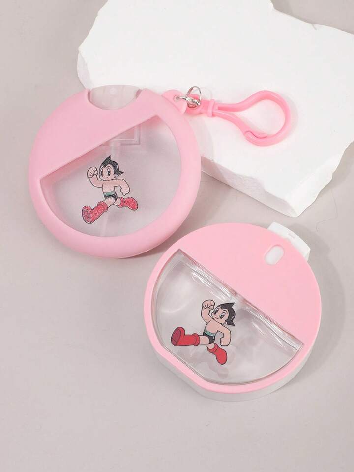 Astro Boy X ROMWE 2pcs/Set Cartoon Figure Graphic Pink Spray Bottles