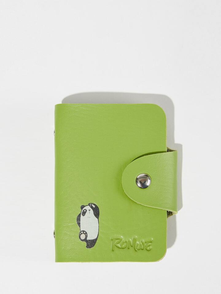 ROMWE Panda Print Card Holder