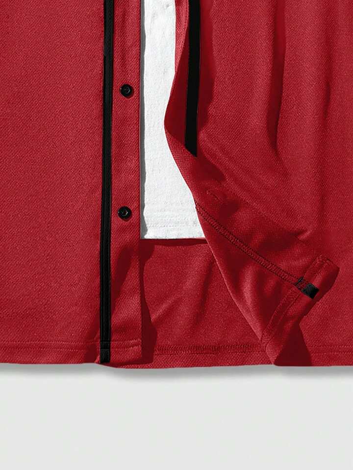 Preppy City Logo Print Front Button Casual Short Sleeve Shirt 5 Preppy City Logo Print Front Button Casual Short Sleeve Shirt