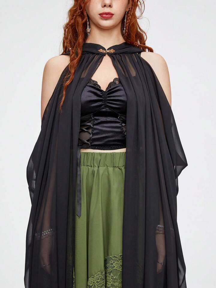 Fairycore Vintage Forest Elf Queen Style Loose Fit Hooded Jacket 2 Fairycore Vintage Forest Elf Queen Style Loose Fit Hooded Jacket