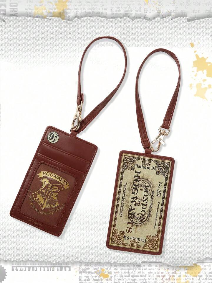 Harry Potter | ROMWE Hogwarts Pattern Portable ID Card Holder