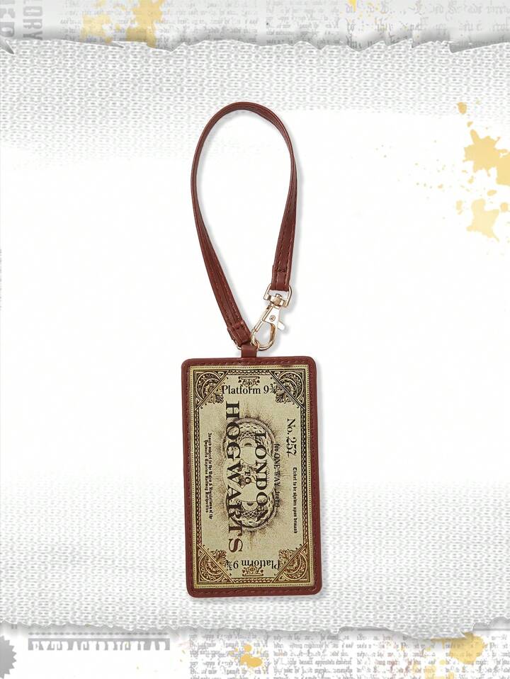 Harry Potter | ROMWE Hogwarts Pattern Portable ID Card Holder