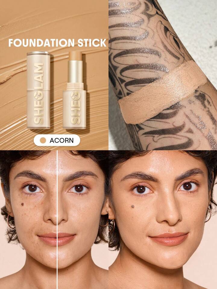Skin Magnet High Coverage Foundation Stick-Cashew Long-Lasting Poreless Flawless Easy To Use Full Coverage Foundation Stick For All Skin Type Non-Fading Sweat-Proof Weightless Cruelty-Fre Smooth Natural Skin-Like Finish Breathable Foundation Stick Gentle Formula Foundation Makeup Brand Beauty Makeup Face Paint Cosmetic For Women Girls Perfect For Winter Spring Ideal For Y2K Fancy Fashion Suitable For Birthday Gift Party Ready Best Color 3 Skin Magnet High Coverage Foundation Stick-Acorn Long-Lasting Poreless Flawless Easy To Use Full Coverage Foundation Stick For All Skin Type Non-Fading Sweat-Proof Weightless Cruelty-Fre Smooth Natural Skin-Like Finish Breathable Foundation Stick Gentle Formula Foundation Makeup Brand Beauty Makeup Face Paint Cosmetic For Women Girls Perfect For Winter Spring Ideal For Y2K Fancy Fashion Suitable For Birthday Gift Party Ready Best Color