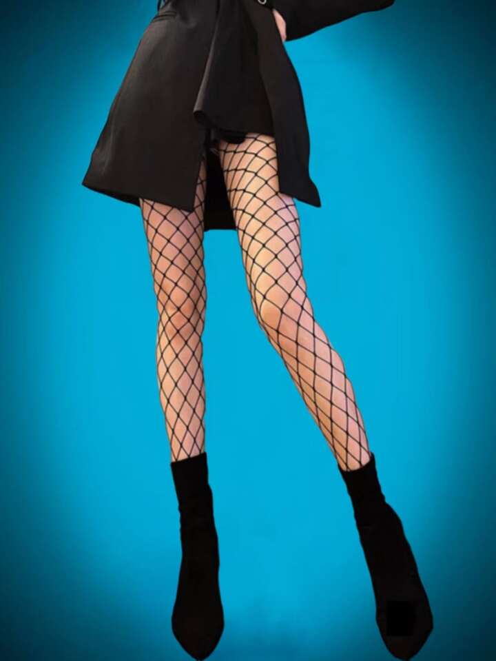 Solid Fishnet Tights