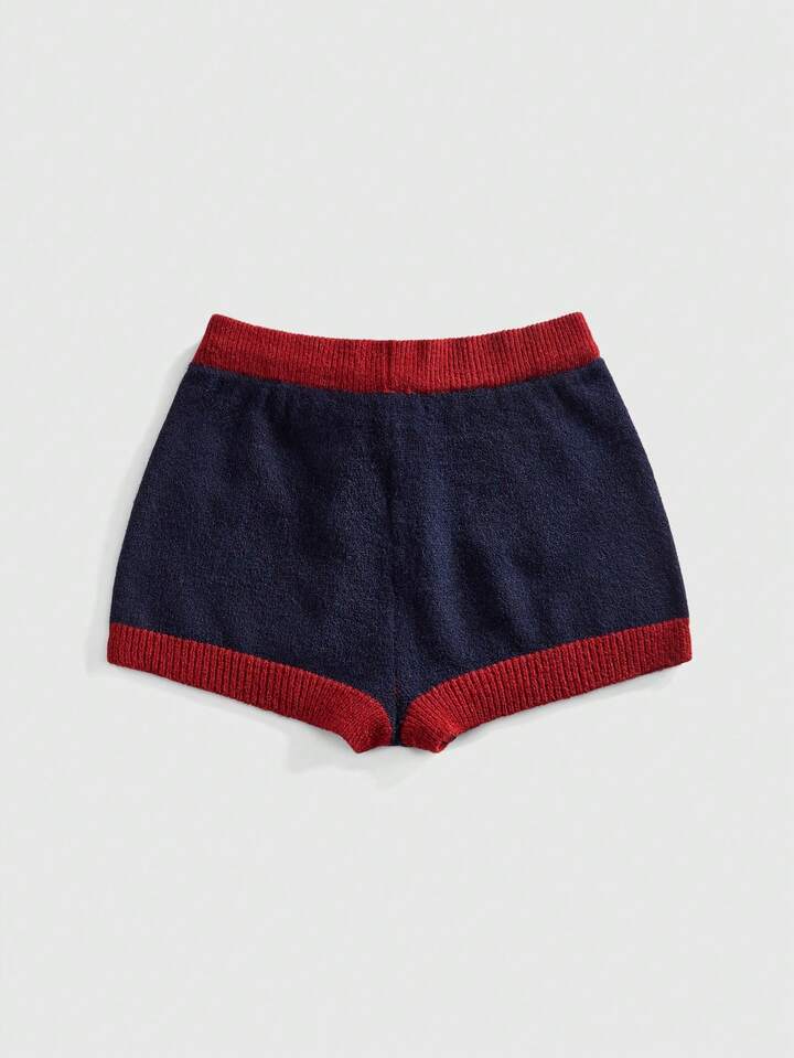 ROMWE Avant Women's Y2K Sporty Ultra Low Waist Sexy Crop Top & Shorts Set