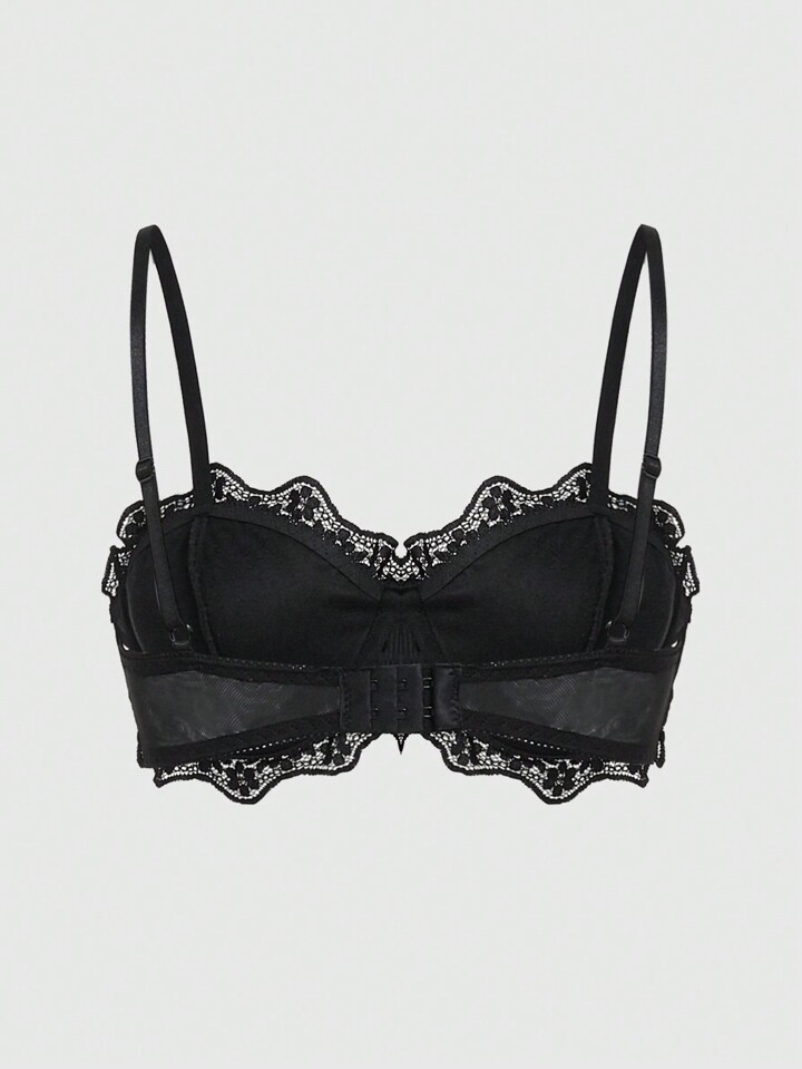 Grunge Punk Ladies Velvet & Lace & Underwire Design Bat Shaped Pendant Bralette, Lingerie 2 Grunge Punk Ladies Velvet & Lace & Underwire Design Bat Shaped Pendant Bralette, Lingerie