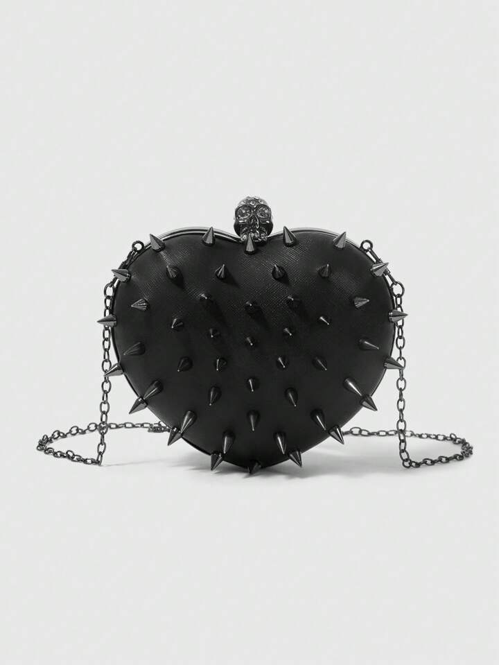 Goth Women Solid Color Simple Casual Crossbody Bag, Suitable For Parties And Everyday Use Valentines, Prom Bag For Party