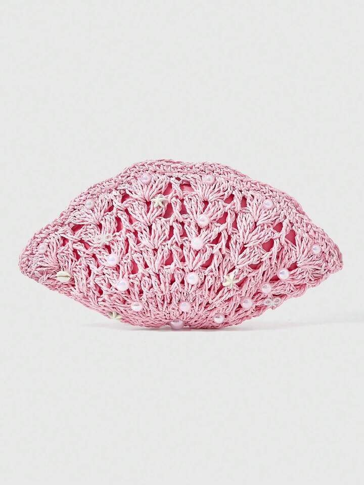 Fairycore Women's Bohemian Style Crochet Hollow-Out Fashion Clutch