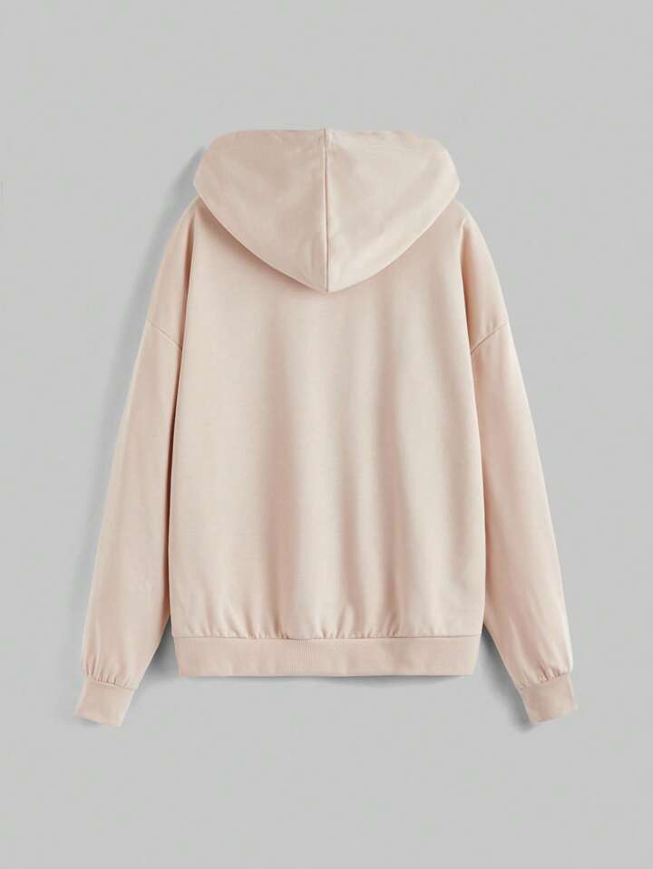 DoodlebyMeg Women's Mushroom & Letter Printed Hooded Sweatshirt With Drawstring, School