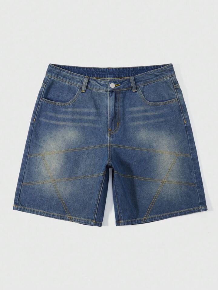Men's Casual Distressed Denim Shorts, Summer