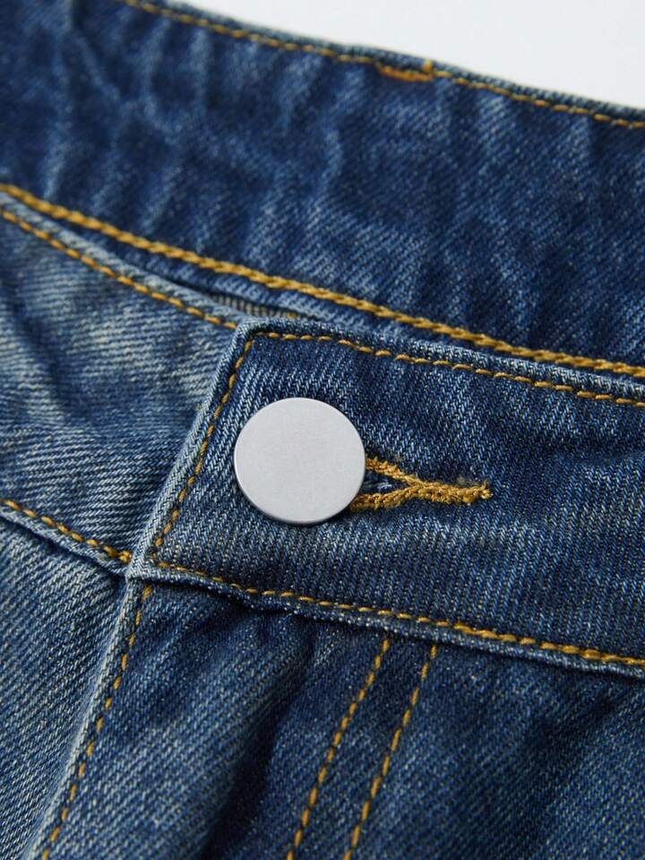Men's Casual Distressed Denim Shorts, Summer