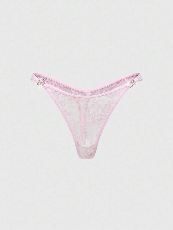 J-Fashion Y2K Butterfly Shiny Decor Sexy Thong Panties For Women, For Valentine's Day