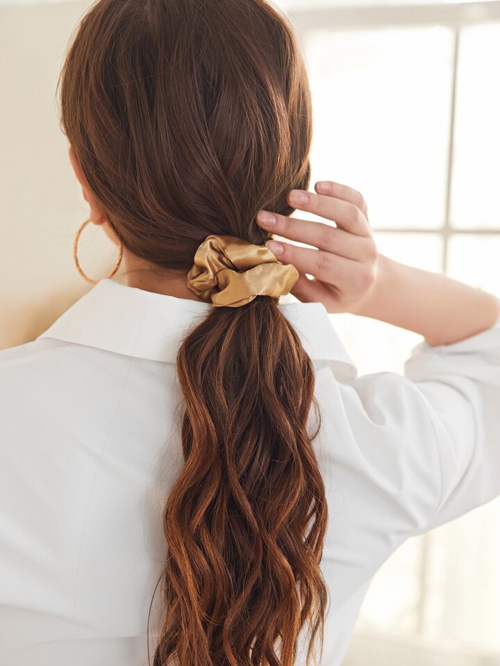 12pcs Plain Pleated Scrunchie Casual Scrunchies Hair Ties Scrunchy Hair Ties