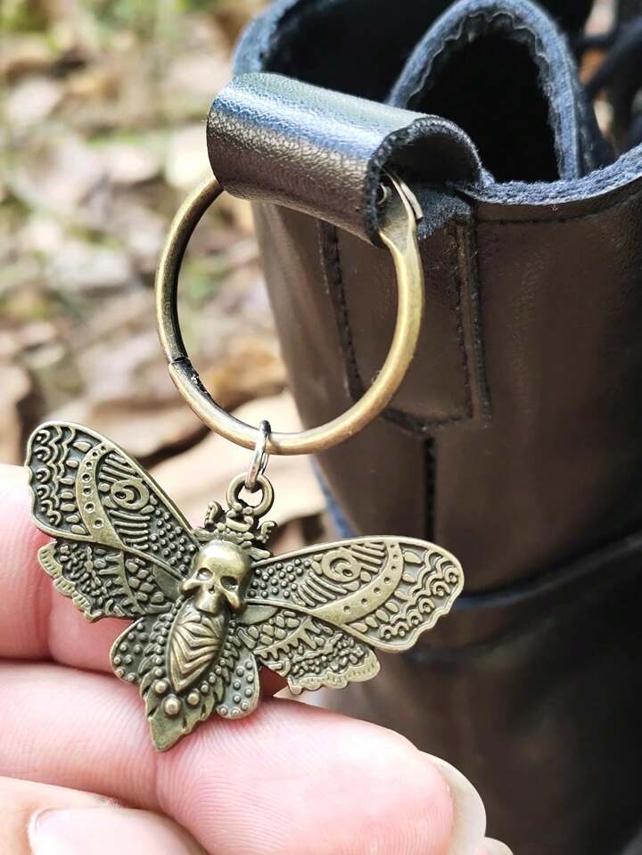 Goth 1pair Moth Shaped Pendant Decoration