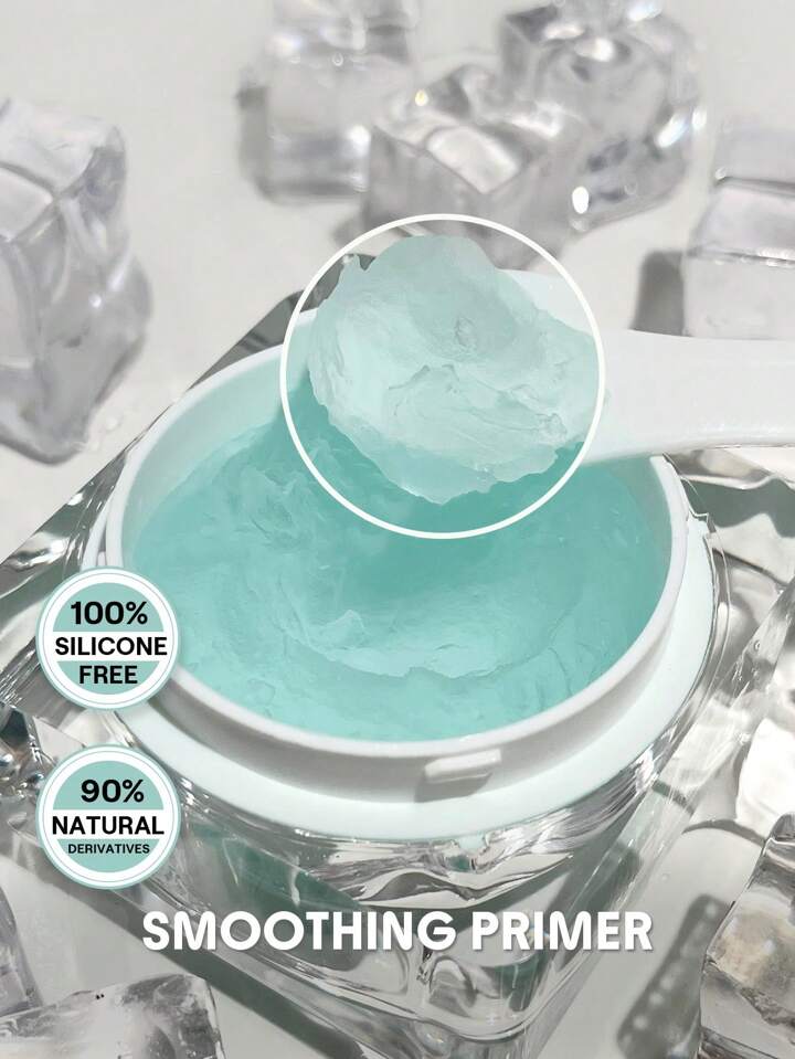 Glacier Glo Smoothing Primer Long-Lasting Moisturizing Hydrating Face Primer Poreless Oil Control Blurred Pores And Lines Natural Derivatives Primer For Face Before Makeup Brand Beauty Makeup Face Paint Cosmetic For Women Girls Perfect For Winter Spring Ideal For Y2K Fancy Fashion Suitable For Birthday Gift Party Ready Best Color