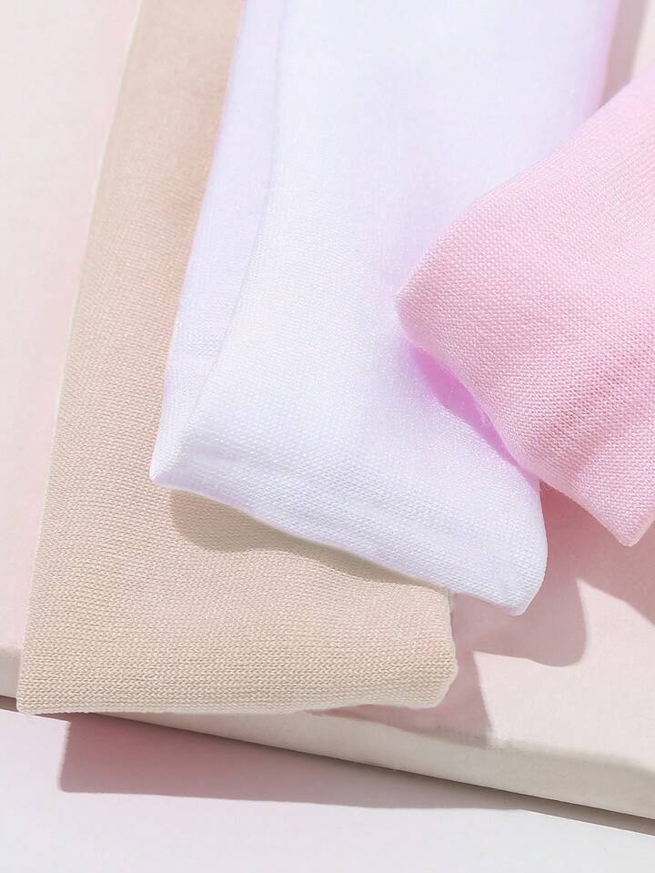 6pcs Solid Color Elastic Headbands, Suitable For Sports And Casual Use