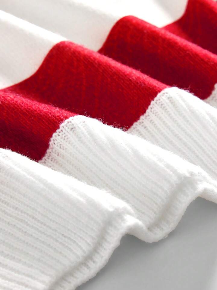 Street Life Men's Flag Print Knitted Crew Neck Long Sleeve Pullover Sweater, Autumn/Winter 5 Street Life Men's Flag Print Knitted Crew Neck Long Sleeve Pullover Sweater, Autumn/Winter